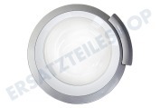 Profilo 00704287 Waschmaschinen Fülltür komplette Tür, Weiß/Silber geeignet für u.a. WAS287X0, WAS24469