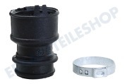 Whirlpool 480140102282 Spülmaschine Schlauch Element-Pumpengehäuse mit Klemme geeignet für u.a. GSX5533, WP756, GSI5572IN