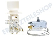 Laden 481228238231 Gefrierschrank Thermostat 3 Kontakte Kapillare 70 cm geeignet für u.a. WBE34172, WBM3116, KG812AWS
