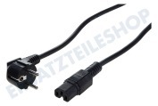 Universell 7017252V  Kabel Gerät -CEE- 2m schwarz geeignet für u.a. hitzebeständig 3 x 1mm2 120gr.
