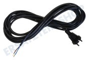 Universell 701626Verpakt Kabel Staubsauger Kabel H05VVF 2x0.75mm2 schwarz 6M flexibel geeignet für u.a. Staubsaugerkabel