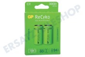 GP GPRCK300D837C2  LR14 ReCyko+ C 3000 - 2 wiederaufladbare Batterien geeignet für u.a. 3000mAh NiMH