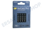 GP GPRCP80AA929C4  LR03 ReCyko+ Pro AAA 800 - 4 wiederaufladbare Batterien geeignet für u.a. 800mAh NiMH