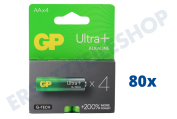 GP GPULP15A923C4OMDOOS  LR06 AA-Batterie GP Alkaline Ultra Plus 1,5 Volt, 4 Stück geeignet für u.a. Penlite Ultra Plus Alkaline