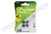 GP GP76ASTD473C4  LR44 GP Uhrenakku - 4 Stk geeignet für u.a. A76 V13GA L1154 Alkaline