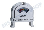 Universeel BTT2  Tester Alecto Batterietester geeignet für u.a. AAA, AA, C, D, 9V, Knopfzellen