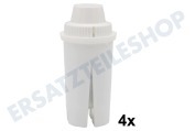 Eurofilter 205386  Wasserfilter Filterpatrone, 4 Stück geeignet für u.a. Brita, Laica, Kenwood, Hoover