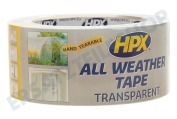HPX  AT4825 All Weather Tape transparent 48mm x 25m geeignet für u.a. Reparatur Dichtband, 48mm x 25m