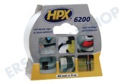HPX CW5005  6200 Gewebeband Reparatur weiß 48mm x 5m geeignet für u.a. Duct Tape, 48mm x 5m