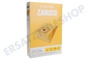 Team 9009235574  Staubsaugerbeutel ZA236, 4 Stück, Papier geeignet für u.a. ZAN3300, ZAN3319, ZAN3342