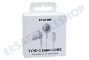 Samsung SAM-10320-PK  EO-IC100BWEGEU Samsung In-Ear-Headset Typ C Weiß geeignet für u.a. Kopfhörer, Fernbedienung