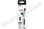 JVC HAFR17UCBU Kopfhörer HA-FR17UB Smartphone-Ohrhörer USB-C, Schwarz geeignet für u.a. USB-C