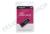 Integral INFD128GBBLK3.0  Speicherstick 128 GB USB-Flash-Drive Schwarz geeignet für u.a. USB 3.0