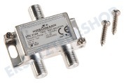 Hirschmann 695020472 VFC 2104  Koaxial-Verteiler VFC 2104 Splitter F-Anschluss geeignet für u.a. Kabelzulassung, Ziggo geeignet