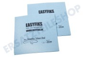Easyfiks  Easy Fiks "Makellos sauber" Tuch, 2 Stück geeignet für u.a. 38x35cm, 2 in 1 Mikrofasertuch