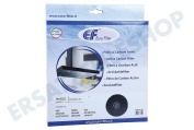 Eurofilter C00090701 Abzugshaube Filter Kohlefilter geeignet für u.a. AHIFM, Durchmesser 23 cm