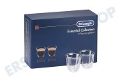 Bifinett 5513284431 DLSC300 Kaffeemaschine Tassen Essential Collection geeignet für u.a. Set, 6 Espressogläser