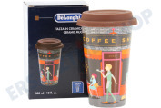 DeLonghi 5513284501 DLSC066 Kaffeemaschine Thermobecher keramischer, doppelwandiger Becher geeignet für u.a. Coffee Shop, 300 ml