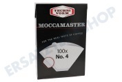 Moccamaster 85022 Kaffeeaparat Filter Kaffeefilter N0.4, 100 Stück