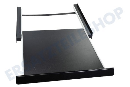 Universell Combiborder Aluminium mit Arbeitsplatte, Schwarz