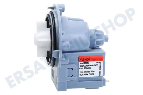 Whirlpool 480181701068 Ablaufpumpe Askoll 50Hz 0,2A, 34W