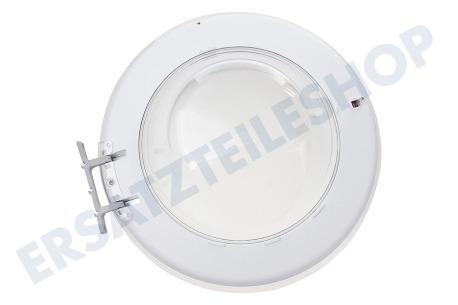 Samsung Waschmaschine DC97-17333A Fülltür Komplett, weiß / transparent, schräges Glas