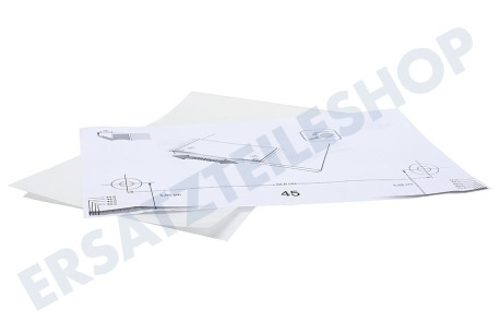 Indesit Spülmaschine 301749, C00301749 Befestigungssatz Installationssatz 45/60cm