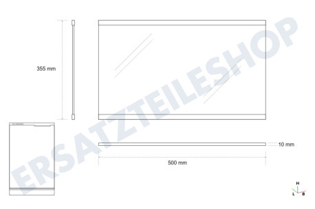 Liebherr Kühlschrank 7276280 Glasplatte komplett