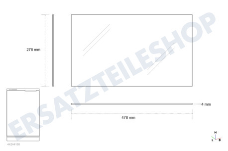 Zanussi-electrolux Kühlschrank Glasablage