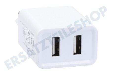 VDO Dayton USB Auflader 230 Volt, 2.1A/SV 2 Port Weiß