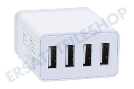 Rayovac USB Auflader 230 Volt, 4,8A/SV 4 Port Weiß