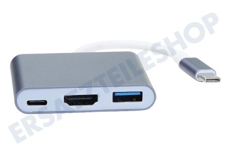Spez Adapterkabel USB C Stecker - HDMI / USBC / USB3.0 Buchse 15cm