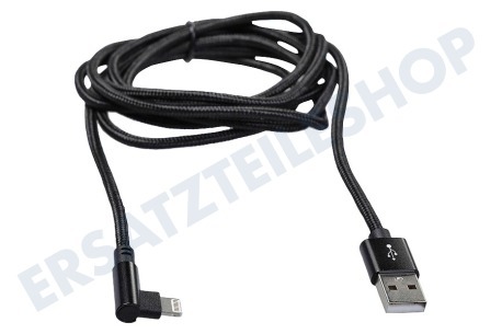 Easyfiks 8-pin USB Lade- und Datenkabel 200cm Grau / Schwarz