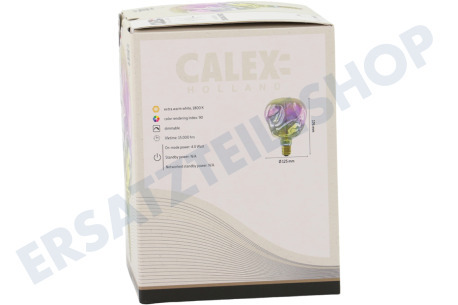 Calex 2101005101 XXL Organic Neo Rainbow LED-Lampe 4 Watt, 1800K dimmbar