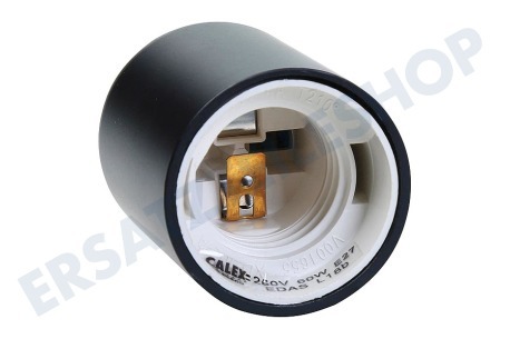 Calex 940400 Calex Aluminium Lampen fassung Matt Schwarz E27 40mm