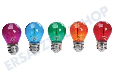 Calex 473434 Farbige LED-Kugellampe 220-240 Volt, 1W 5er-Pack