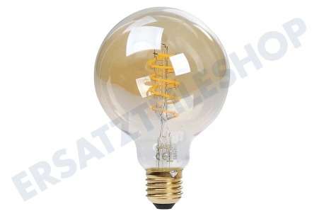 Calex 1001002100 Flex Filament G95 Globe Gold Dimmbare LED-Lampe E27 5,5 Watt