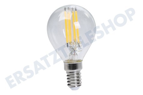 Calex 1101004200 LED Straight Filament Kugellampe Klar 4,5 Watt, E14