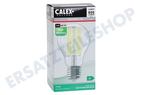 Calex 1101009300 High Efficiency Straight Filament klar E27 3,8 Watt