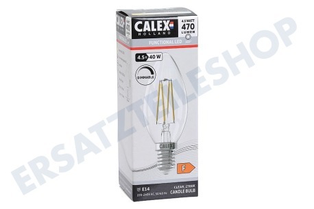 Calex 1101006700 LED-Kerze B35 hell Straight Filament E14 4,5 Watt