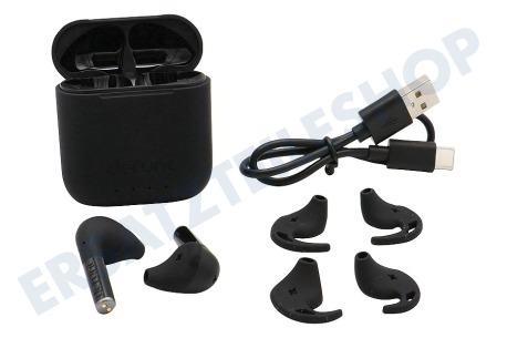 Defunc True Go Slim Earbuds, Schwarz