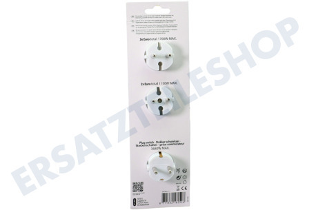 Exin Stecker Adapterset 2 euro, 3 euro, Steckerschalter