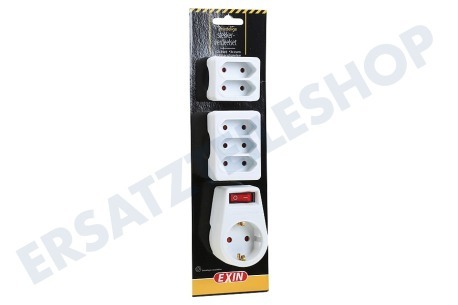 Exin Stecker Adapterset 2 euro, 3 euro, Steckerschalter