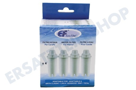 Eurofilter Wasserkanne Wasserfilter Filterpatrone, 4 Stück