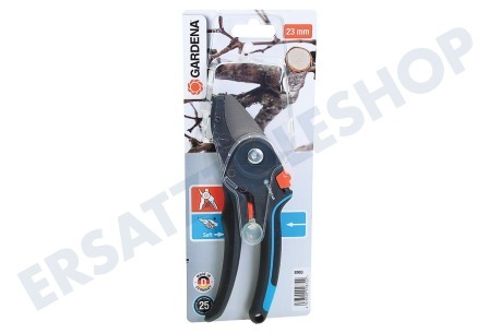 Gardena 8903-20 Komfort Gartenscheren Amboss-Schneide, 23 mm