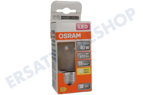 Osram LED Kugellampe Classic P40 E27 4 Watt, Matt