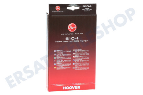 Hoover Staubsauger S104 Vormotorfilter