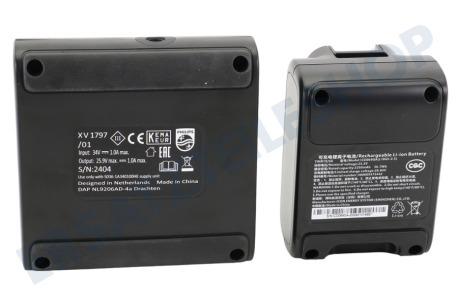 Philips XV1797/01 Akkupack und Ladegerät Lithium-Ionen-Akku 25,2 Volt