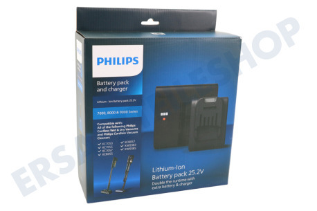 Philips XV1797/01 Akkupack und Ladegerät Lithium-Ionen-Akku 25,2 Volt