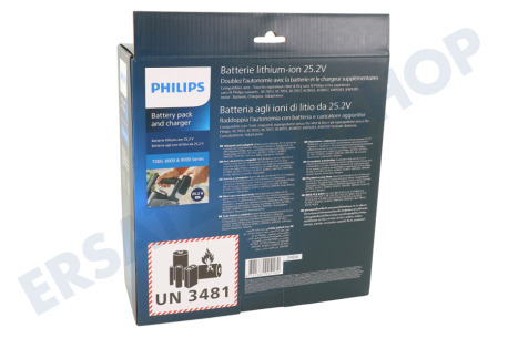 Philips XV1797/01 Akkupack und Ladegerät Lithium-Ionen-Akku 25,2 Volt
